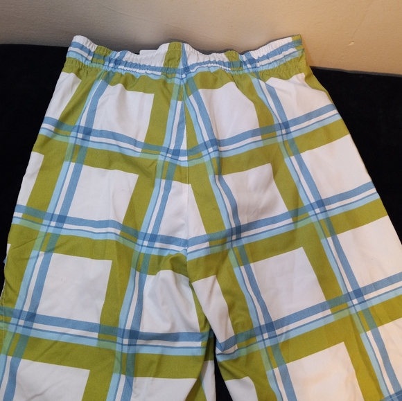Mens Red Camel Swim Trunks Plaid Green Blue White Size M NWT board shorts - Picture 4 of 5